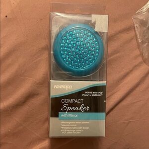 Blue Compact Speaker with Mirror
